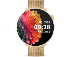 AVALUE Smartwatch Dames - Horloge met Stappenteller geschikt voor IOS, Smartwatch Android en HarmonyOS geschikt - Met Extra Bandje