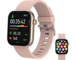 Denver Smartwatch - Android iOS - Volledige Belfunctie - Amoled Display - Sporthorloge - Hartslagmeter - Saturatiemeter - Slaapmonitor - SWC185RO