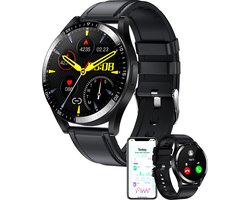 Denver Smartwatch Dames & Heren - Android & iOS - Volledige Belfunctie - Sporthorloge - Stappenteller - Hartslagmeter - Bloeddrukmeter - Saturatiemeter - Slaapmonitor - SWC372 - Zwart