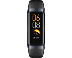 DrPhone ActiFit - 1.1'' AMOLED Scherm - Extra Lichte Activiteiten Tracker - Horloge met 25 Sportmodi - Nederlands Taal -Zwart