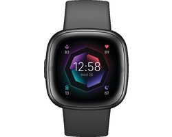 Fitbit Sense 2 - Smartwatch heren en dames - Zwart