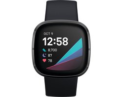 Fitbit Sense - Smartwatch - Zwart