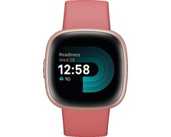 Fitbit Versa 4 - Smartwatch dames en heren - Roze