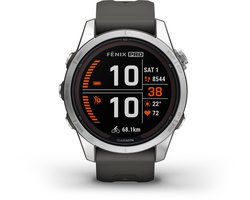 Garmin Fenix 7s Pro Solar - Smartwatch - Sporthorloge - Zon oplaadbaar - Tot wel 14 dagen Batterij - 42mm - Zilver