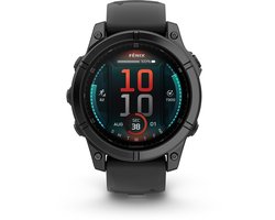 Garmin fēnix E - 47mm - AMOLED Multisport Smartwatch - Sportspecifieke workouts - 100+ sport-apps - 10ATM Waterdicht - tot 16 dagen batterij - Donkergrijs/zwart