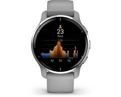 Garmin Venu 2 Plus Health Smartwatch - Amoled touchscreen - 9 dagen batterij - Spraakbesturing - Powder Gray