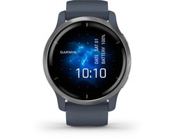 Garmin Venu 2 - Smartwatch met Stappenteller - 10 dagen batterij - 45 mm Granite Blue