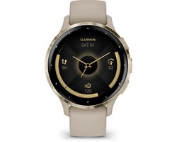 Garmin Venu 3s - Smartwatch - Sporthorloge - AMOLED-Scherm - 10 dagen batterij - Spraakassistent - Muziek - Garmin Pay- Slaapcoaching - French Grey