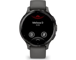 Garmin Venu 3s - Smartwatch - Sporthorloge - AMOLED-Scherm - 10 dagen batterij - Spraakassistent - Muziek - Garmin Pay- Slaapcoaching - Pebble Grey