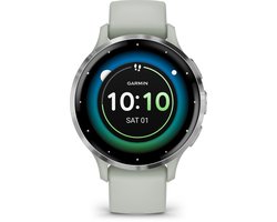 Garmin Venu 3s - Smartwatch - Sporthorloge - AMOLED-Scherm - 10 dagen batterij - Spraakassistent - Muziek - Garmin Pay- Slaapcoaching - Sage Grey