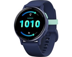 Garmin Vivoactive 5 Music - Smartwatch – Sporthorloge - AMOLED-Scherm -11 dagen batterij - Sportapps 30+ - Meditatie - Garmin Pay – Slaapcoaching - Blue/Blue Metallic