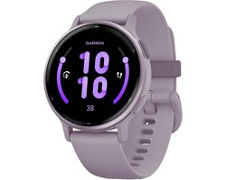 Garmin Vivoactive 5 Music - Smartwatch – Sporthorloge - AMOLED-Scherm -11 dagen batterij - Sportapps 30+ - Meditatie - Garmin Pay – Slaapcoaching - Orchid/Orchid Metallic