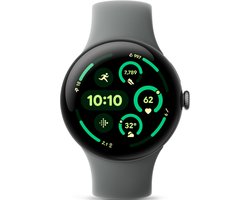 Google Pixel Watch 3 - Smartwatch - 45mm - Grijsgroen/Grijsgroen