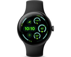 Google Pixel Watch 3 - Smartwatch - 45mm - Zwart/Zwart