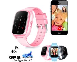 GPSHorlogeKids© - GPS horloge kind - smartwatch kinderen - SMS - 4G videobellen - spatwaterdicht - SOS alarm - incl. SIM - SLIM Roze