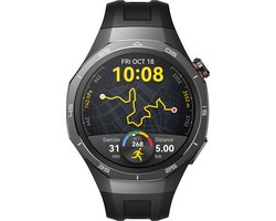 HUAWEI WATCH GT5 Pro 46mm Zwart Fluoroelastomeer Horlogeband - Ondersteuning van Golf en Duiken van 40 meter- Verbeterd 24/7 gezondheidsbeheer - Tot 2 weken batterijduur - Compatibel met iOS & Android