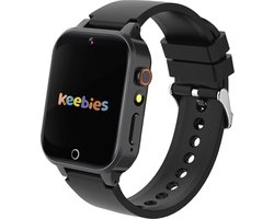 Keebies Smartwatch Kinderen - Geen GPS of Belfunctie - 5 t/m 12 jaar - Incl. Camera en 26 Kids Spelletjes - 512MB Geheugen - USB Oplaadbaar kinderhorloge - Jongen / Meisje - Zwart