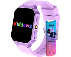 Kiddowz Smartwatch kinderen - Kinderhorloge - 5 t/m 12 jaar - met camera, filters en 26 kids spelletjes - Paars