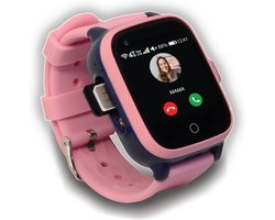 KUUS. W2 - Smartwatch kinderen, GPS horloge kind, kinder GPS tracker - Videobellen functie - 4G netwerk - Roze - Nu tijdelijk met €5 gratis beltegoed!