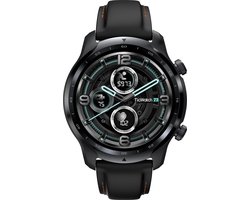 Mobvoi Ticwatch Pro 3 GPS smartwatch Black Shadow AMOLED dubbel layer technologie 48mm wear OS 1.4in  Zwart