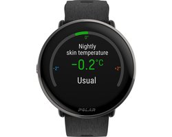 Polar Ignite 3 Titanium - Fitness Smartwatch & GPS Activity Tracker - Siliconen Zwart - S-L