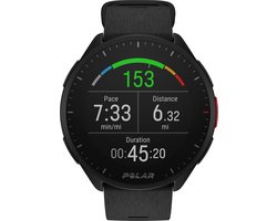 Polar Pacer -  GPS Hardloophorloge -  Night Black - Maten S-L