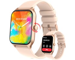 SAMTECH Smartwatch Ultra Pro Series 9- Dames & Heren – horloge - Stappenteller, Calorie Teller, Slaap meter, HD – IOS & Android - Rose Goud