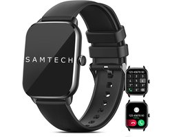 SAMTECH Smartwatch Ultra Thin Pro- Dames & Heren – Sport horloge - Stappenteller, Calorie Teller, Slaap meter, HD – IOS & Android - Zwart