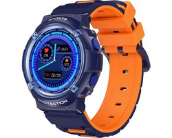 Smartwatch Kinderen - Waterdicht - Stappenteller - Hartslag - Blauw