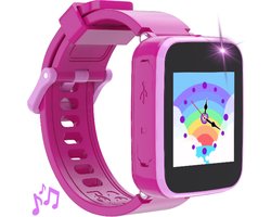 Soundlogic Smartwatch Kinderen met Spelletjes - Kinderhorloge Meisje - Kinder Smartwatch - Roze