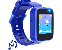 Soundlogic Smartwatch Kinderen - Smartwatch Kind - Educatief Speelgoed 3 Jaar - 9 Spelletjes - Camera - Blauw