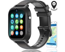 Twenty4seven® GPS Horloge Kind - Smartwatch Kinderen - Kinder GPS Tracker - 4G & SMS - Zwart - met Nederlandse Taal & Simkaart