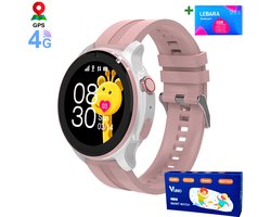 VUBIO 4G Kinder Smartwatch L1 - GPS - Incl. SIM - Videobellen - Roze