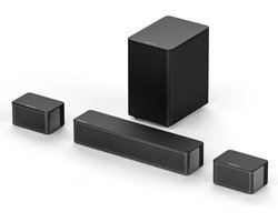 5.1 Virtuele Surround Soundbar - 3D Surround Sound-Systeem - Soundbar Voor TV met Subwoofer - Poseidon D50 - Zwart