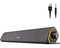 DD Soundbar Pc - Bekabelde en Draadloze Pc -Luidspreker - USB Mini Soundbar - 43x7x9cm - Grijs