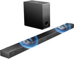 EML STORE Soundbar - Soundbar voor TV - Met Dolby Atmos - Subwoofer - 3D Surround Sound System - Home Theater Bleutooth - Zwart