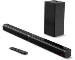 Happyment® Soundbars voor TV & PC - Bioscoop ervaring - Subwoofer - Bluetooth - 3D stereo surround sound USB - 100W