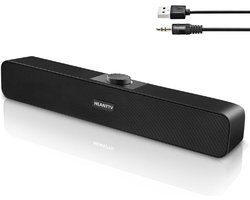 HEANTTV® Soundbar PC - Sound Bar Computer - Computer Luidspreker Met USB & AUX - Soundbar PC Speaker - Soundbar Gaming - Sound Bar USB - Soundbar PC 6 Watt