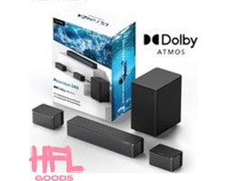 HFL Goods Ultieme Dollby Atmos- 5.1 Soundbar - Draadloze Subwoofer - Thuistheater - Zwart