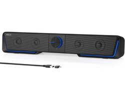 JEECOO® Soundbar PC - Soundbar PC Bluetooth - Computer Luidspreker Met USB & AUX - Sound Bar Computer - Soundbar PC Speaker - Soundbar Gaming - Sound Bar USB - Soundbar PC 10 Watt