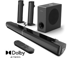 Koopiez Soundbar - Speakers - Subwoofer - 4.1 - Dolby Atmos - Bluetooth 5.3 - Home TV