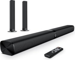 Luxe Soundbar – Voor TV – Bluetooth – Met Ingebouwde Subwoofer – Surround Set Draadloos – Home Cinema – 3D Sound – 2 in 1 Design – 90W