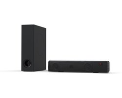 Majority Bowfell Plus Soundbar - compacte soundbar and subwoofer - mini - 2.1 Stereo sound - Bluetooth, RCA en Optical, USB en AUX – 1000W+ subwoofer - zwart