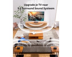 Mrs. Jones® Surround set Home Cinema - Speakers - Thuisbioscoop Set - Draadloos - Bluetooth - Zwart