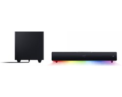 Razer Leviathan V2 - PC Gaming Soundbar - 7.1 Surround - Bluetooth 5.2 - RGB - Zwart