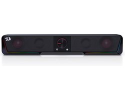 Redragon GS570 Darknets RGB Bluetooth Sound Bar 2.0 Channel met dubbele luidsprekers en dynamische verlichting - Zwart