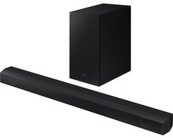 Samsung HW-B540 Soundbar Zwart Bluetooth, Incl. draadloze subwoofer, USB - Samsung HW-B540 2.1-kanaals B-soundbar, Dolby 2.0 en DTS Virtual: X, Adaptive Sound Lite, Game Mode [2022]