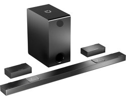 Soundbar - Soundbar voor TV - Luidsprekers - Luidsprekerkabels - Speaker - Dolby Atmos - 4K HDR-doorvoer -systeem - 8" Draadloze Subwoofer - 520W - 50Hz-20KHz - Zwart