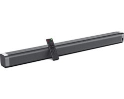 Soundbar - Soundbar voor TV - versterkt Subwoofer - Luidsprekers - Luidsprekerkabels - Speaker - Stereo - 120dB - 100W - Zwart