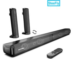 SteeFly® 2-In-1 Tv-Soundbar - 2.2ch - 100W - Afneembare Bluetooth-Soundbars - Bas Verstelbaar- Voor Tv-Luidsprekers - Met afstandsbediening